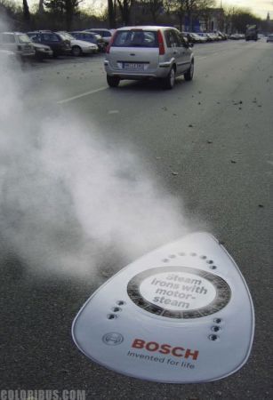 Street marketing ferro da stiro