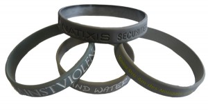 braccialetti di silicone metallici